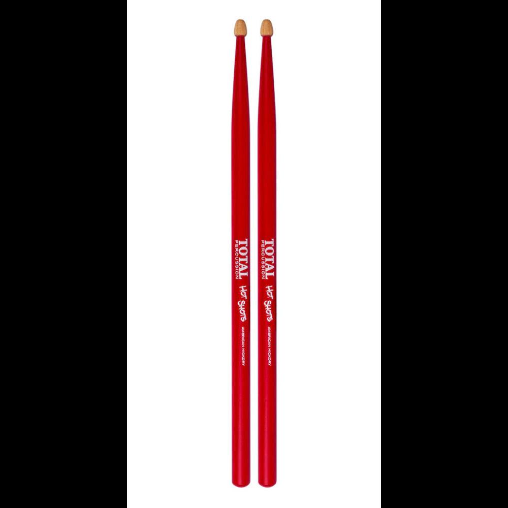 Total Percussion THSRD Hot Shots Junior Drum Sticks in Red