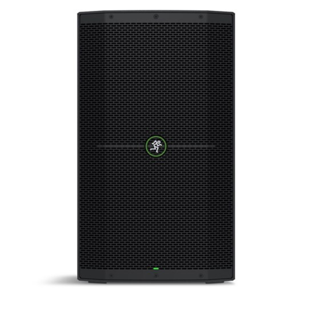 Mackie Thump212 1400W 12-inch powered loudspeaker showing a black speaker with control panel and vented enclosure