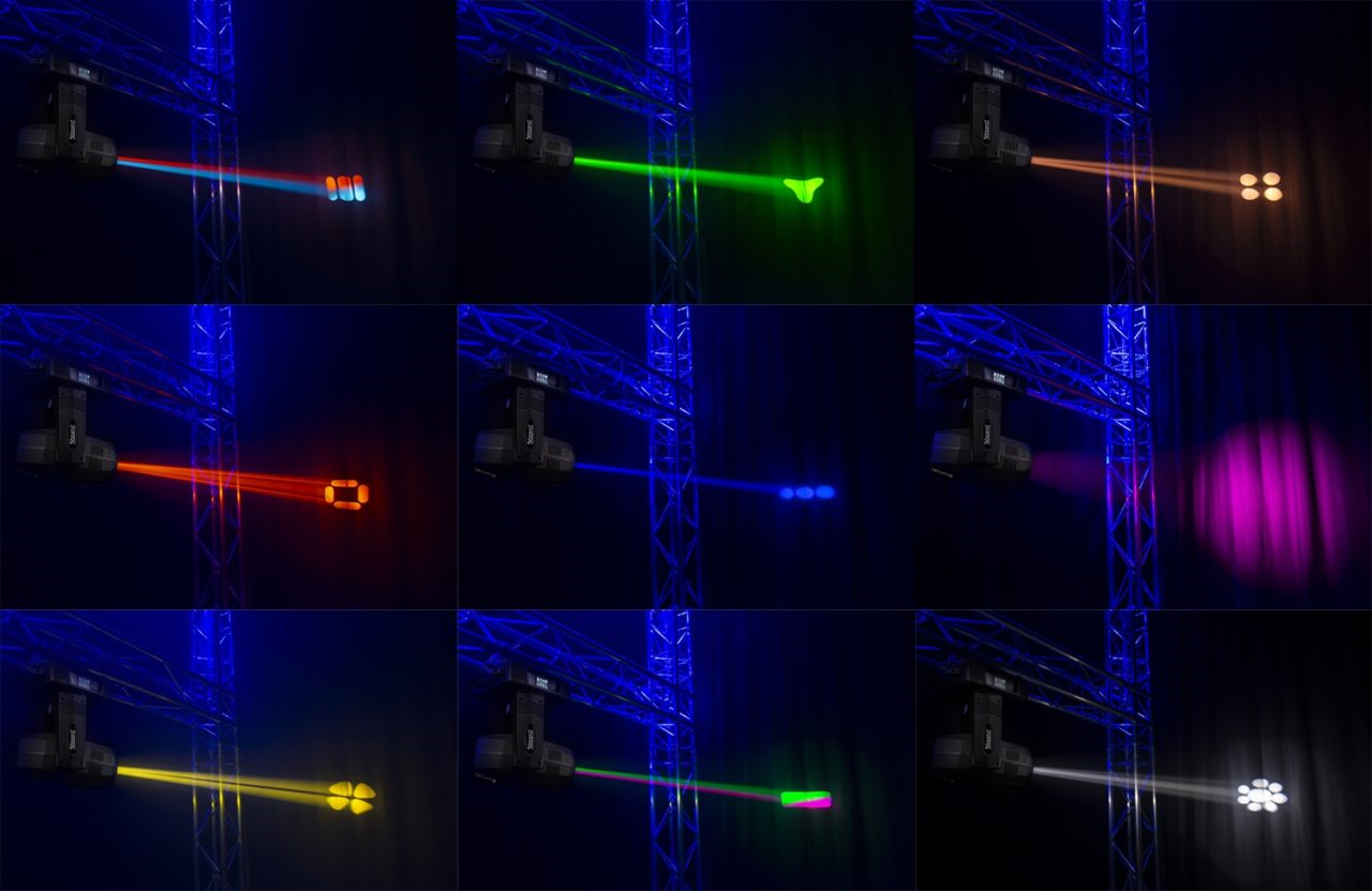 Beamz PRO TIGER17R 350W Beam/Spot Moving Head Pair with Roadcase