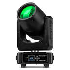 BeamZ Pro TIGERE7R 230W moving head stage light with adjustable beam and LED display, used for professional stage lighting setups.