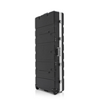 Torque 76-Key ABS Keyboard Case with Wheels in Black