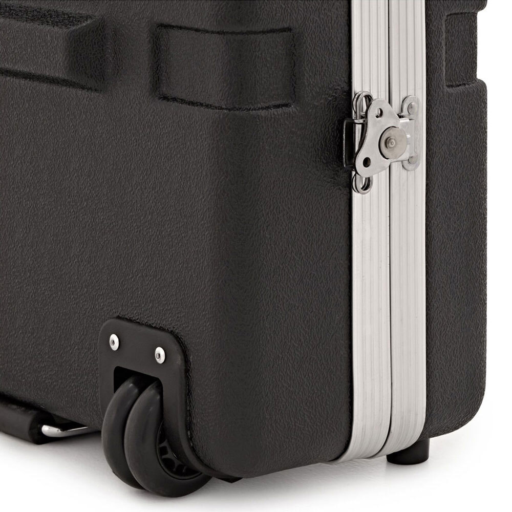 Torque 76-Key ABS Keyboard Case with Wheels in Black