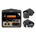 Roland TM-2 Kick and Snare Drum Bundle showing electronic drum parts and accessories for drum setup.