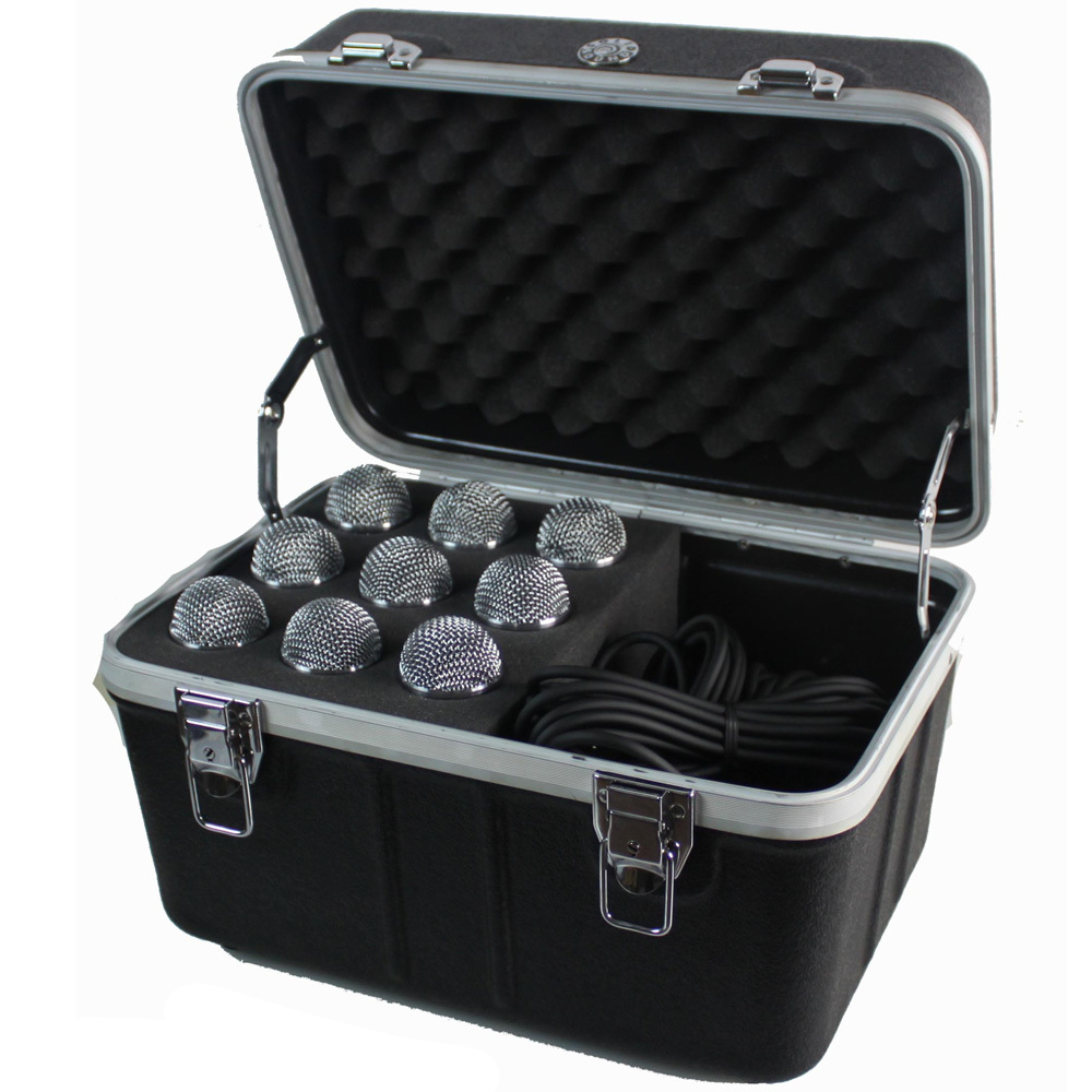 Torque ABS 9-Space Microphone Case with Cable Compartment