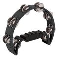 Mano Percussion 9x5inch Half Moon Tambourine with 16 Pairs of Jingles in Do