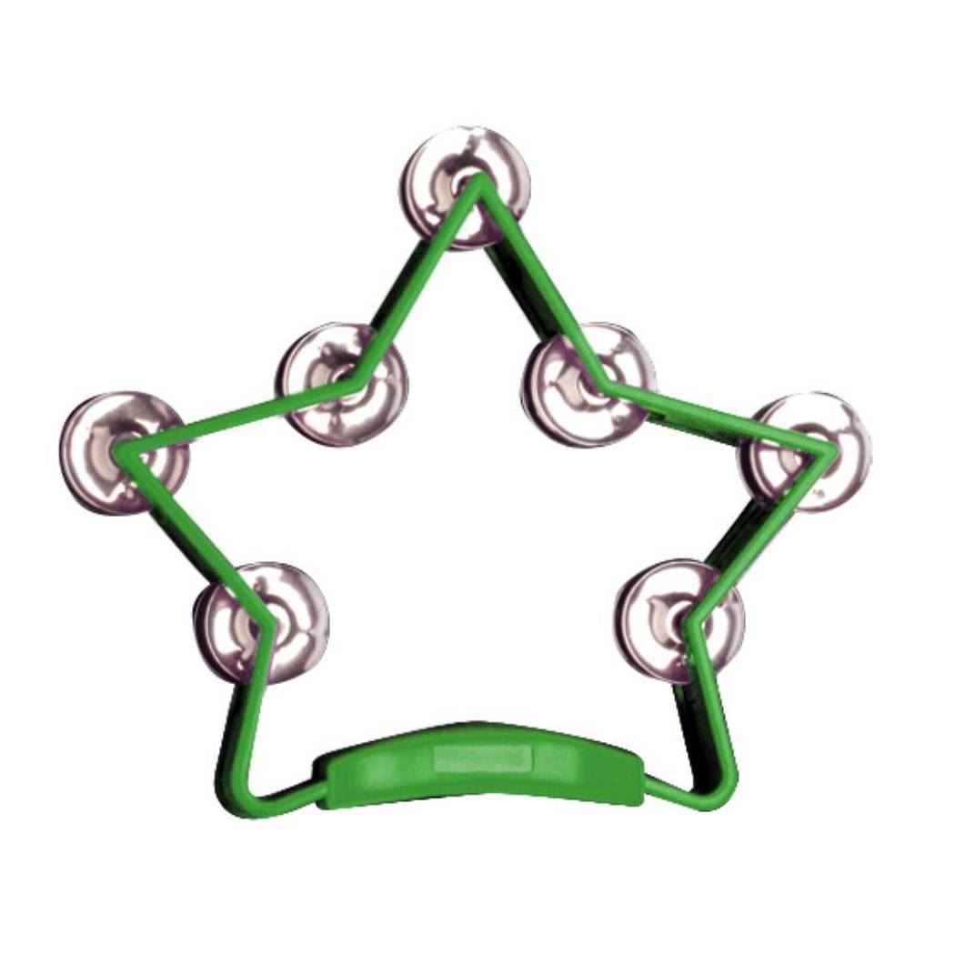 Mano Percussion TMP50G Star Shaped Tambourine Green