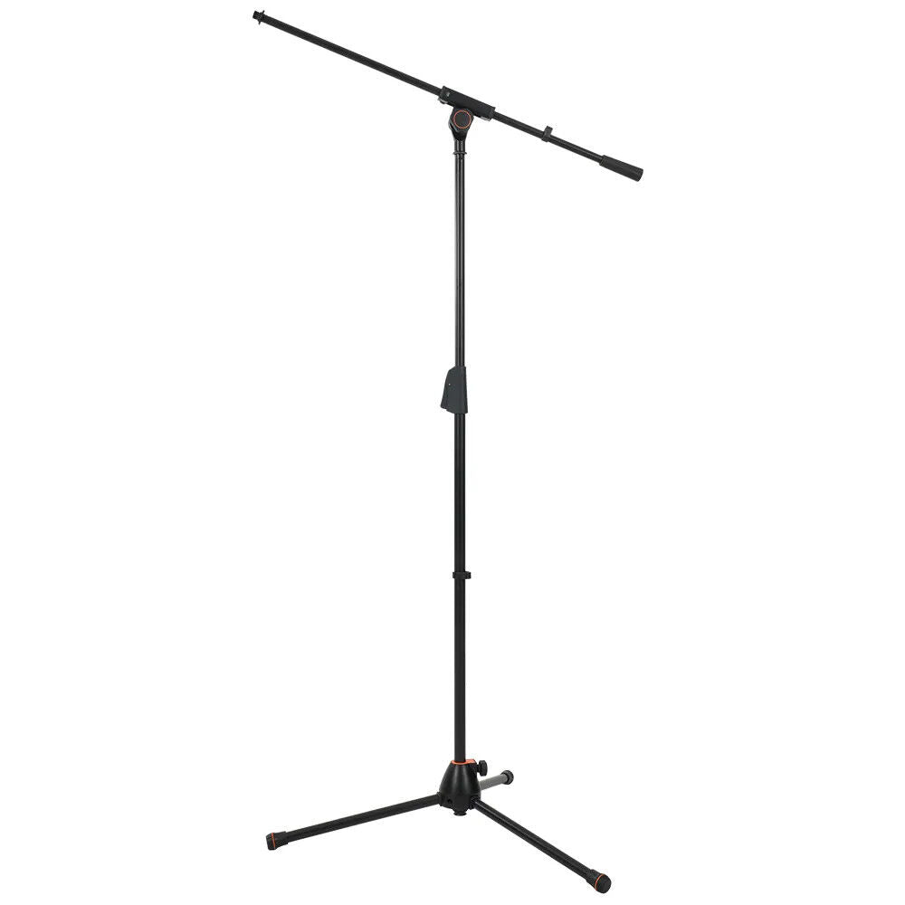 Tenuto Easy Adjust Microphone Stand for studio and stage use, featuring adjustable height and sturdy construction.