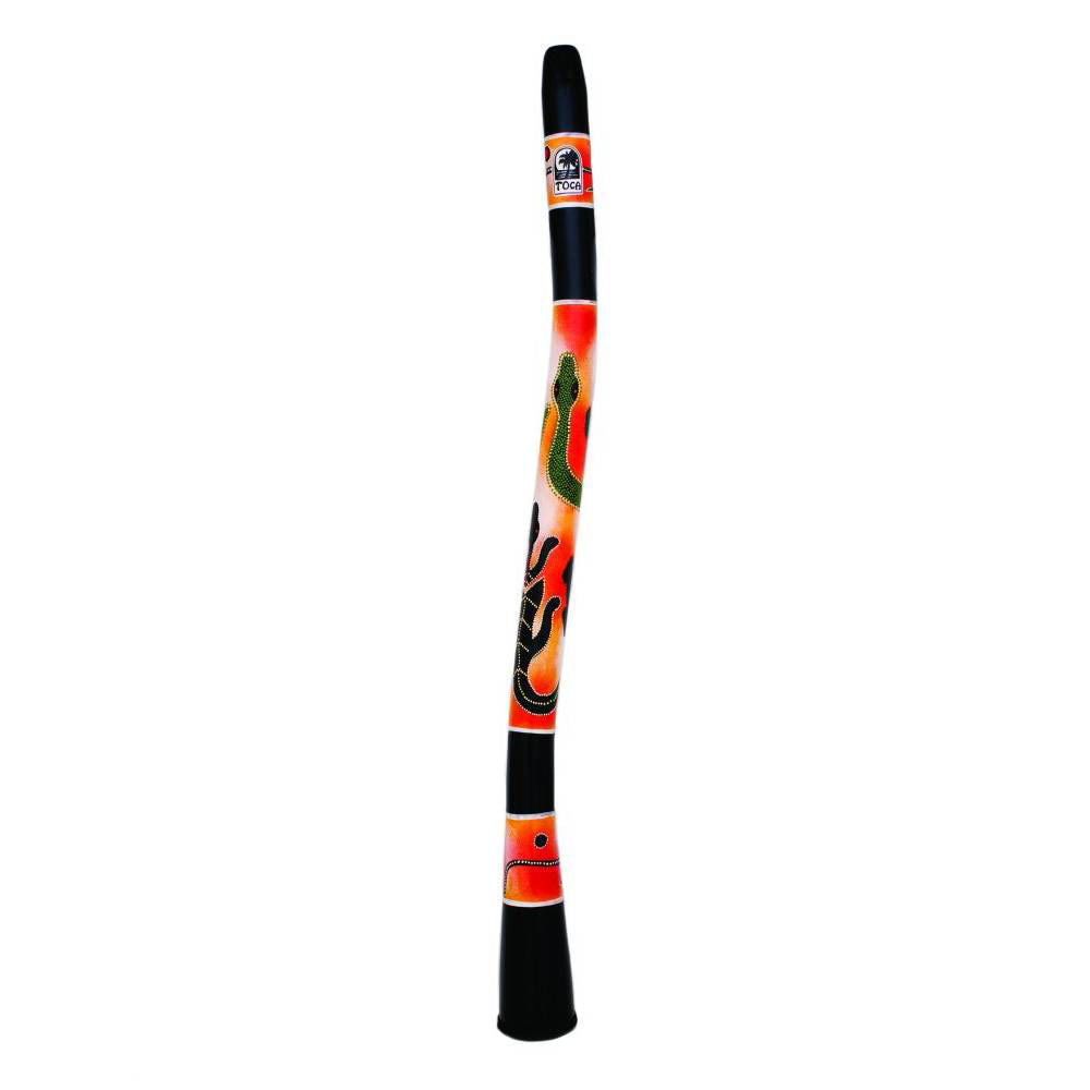 Toca Percussion Freestyle Curved Didgeridoo 50 Sahara Gecko Design