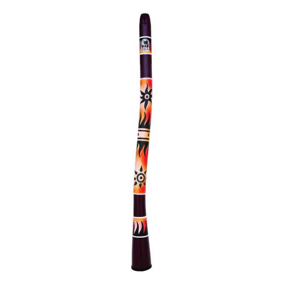 Toca Percussion Freestyle Curved Didgeridoo 50 Tribal Sun Design