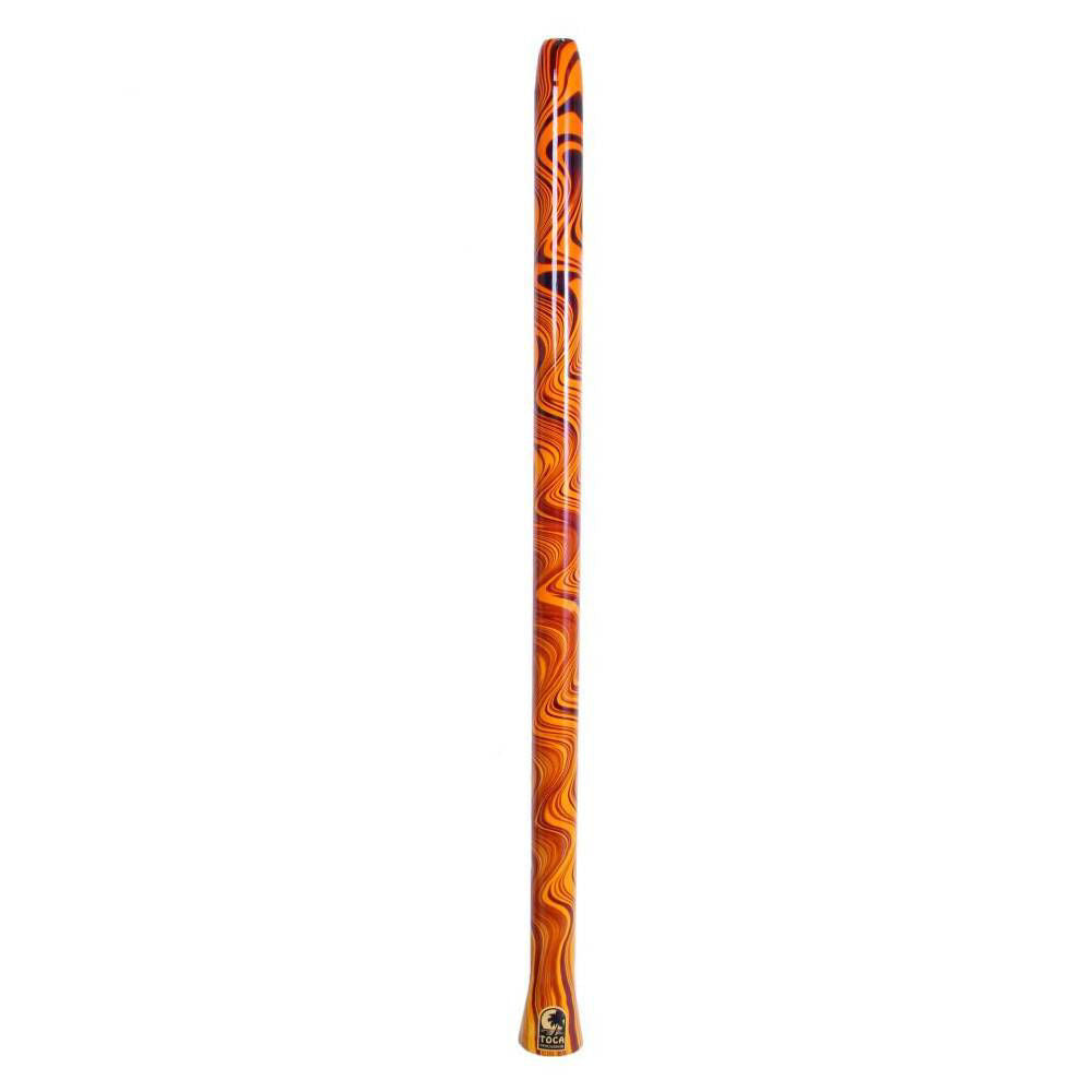 Toca Percussion Duro Didgeridoo 49 Orange Swirl Design