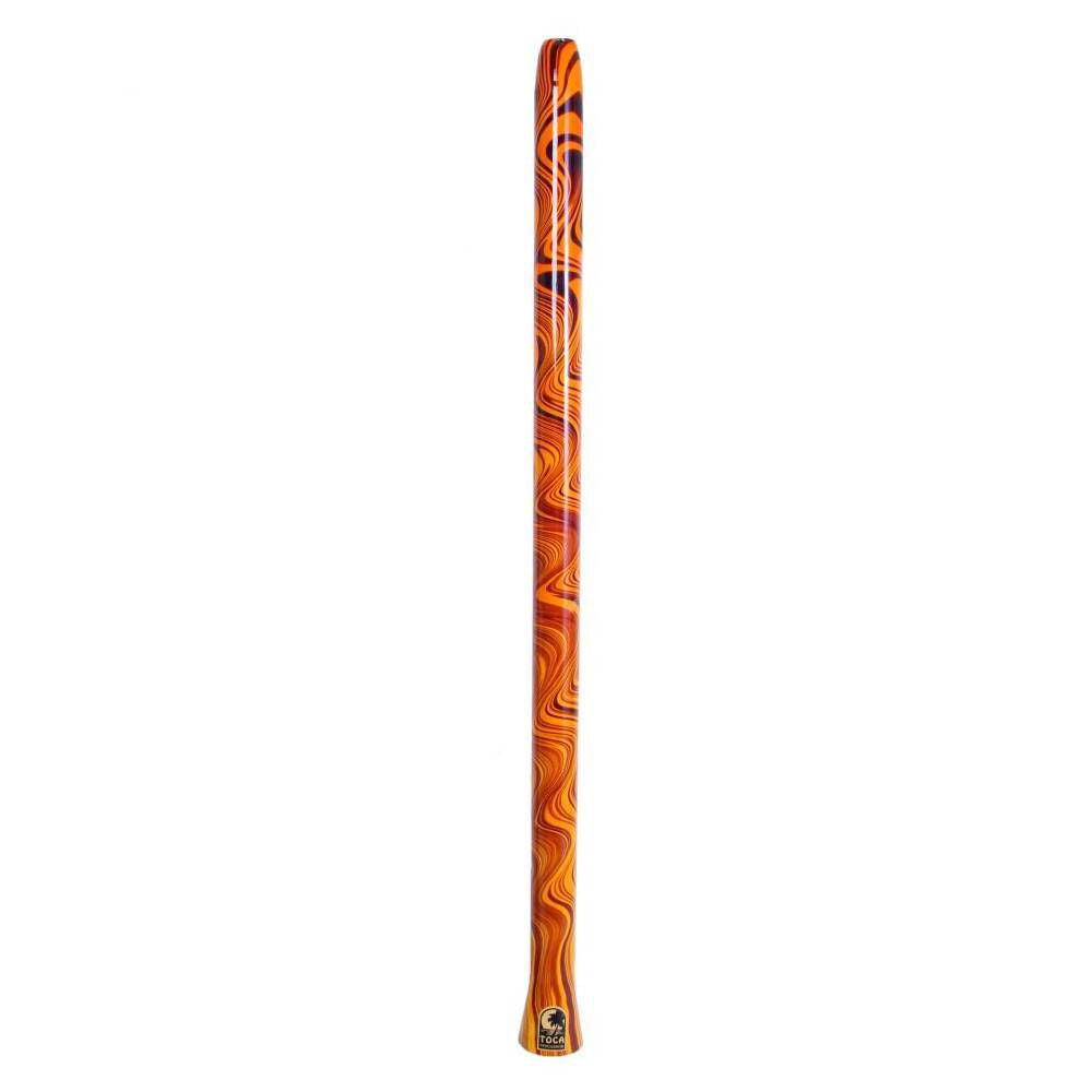 Toca Percussion Duro Didgeridoo 49 Orange Swirl Design