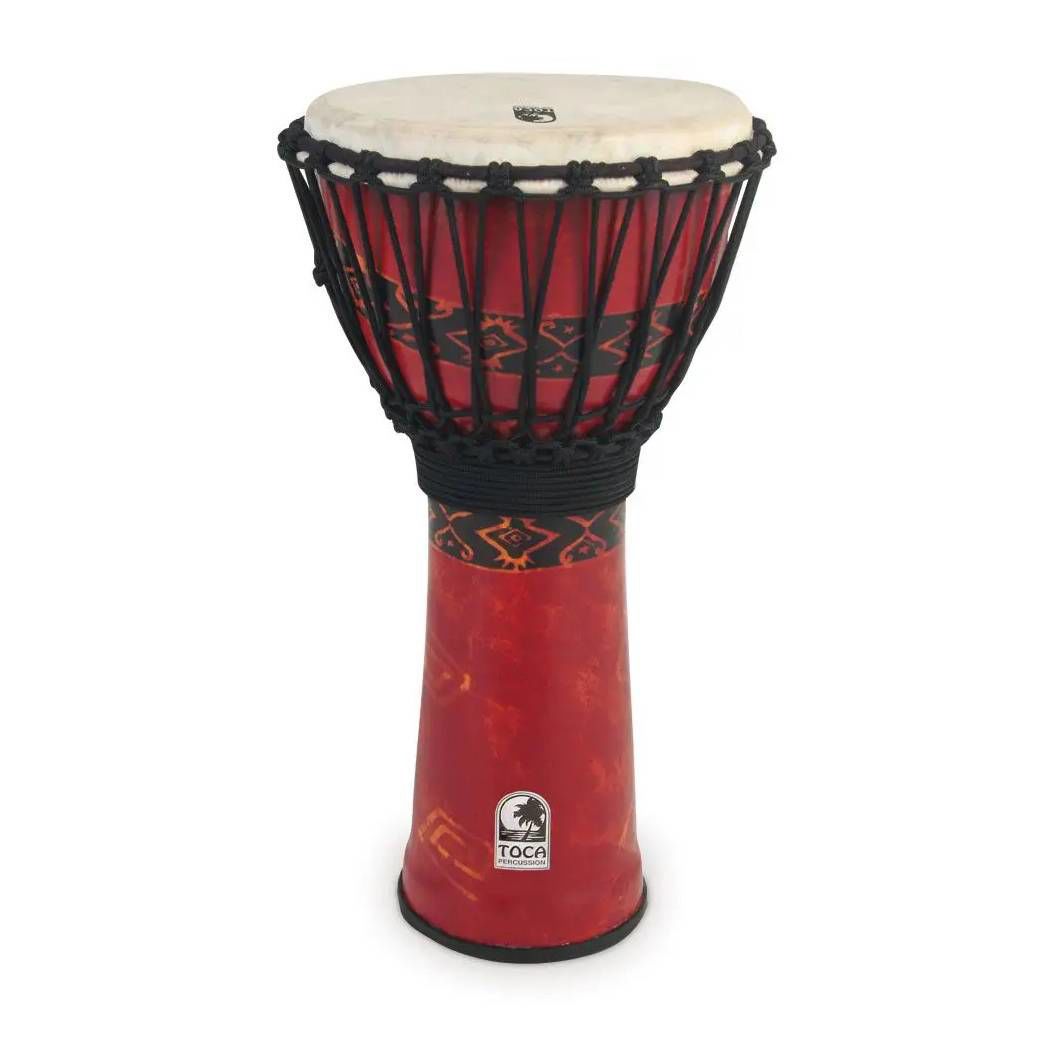 Toca Freestyle 2 Series Rope Tuned Djembe 12 in Bali Red