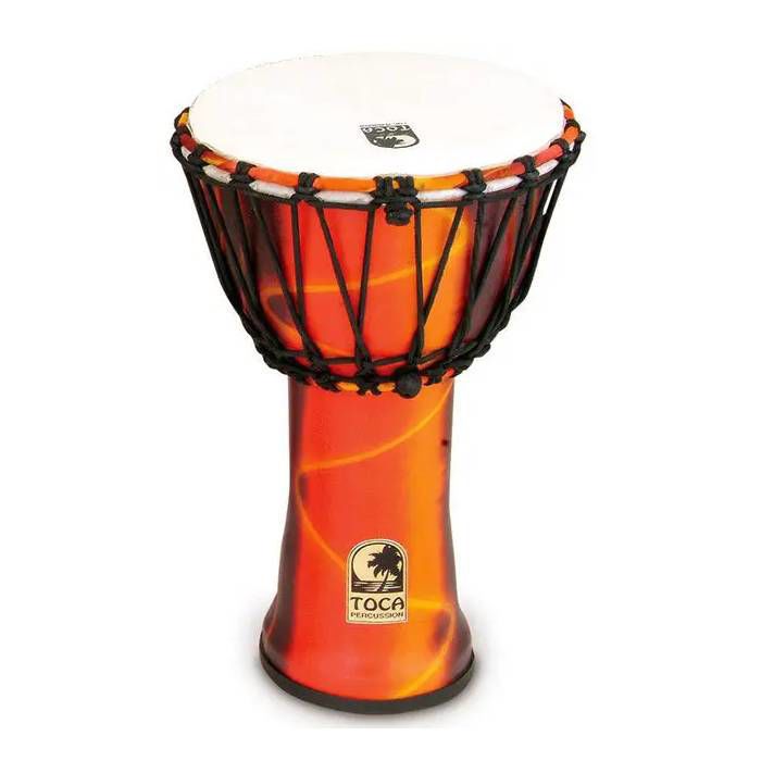 Toca Freestyle 2 Series Rope Tuned Djembe 9 in Fiesta