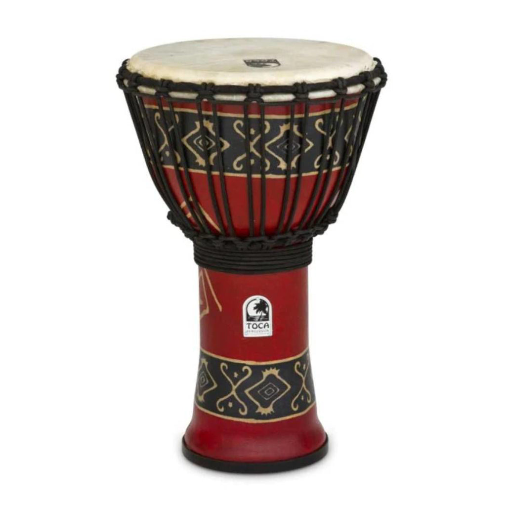 Toca Freestyle 2 Series Rope Tuned Djembe 9 in Bali Red