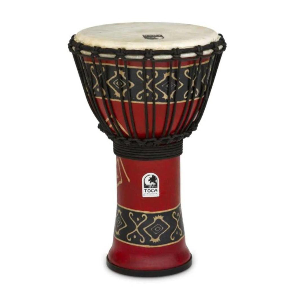 Toca Freestyle 2 Series Rope Tuned Djembe 9 in Bali Red