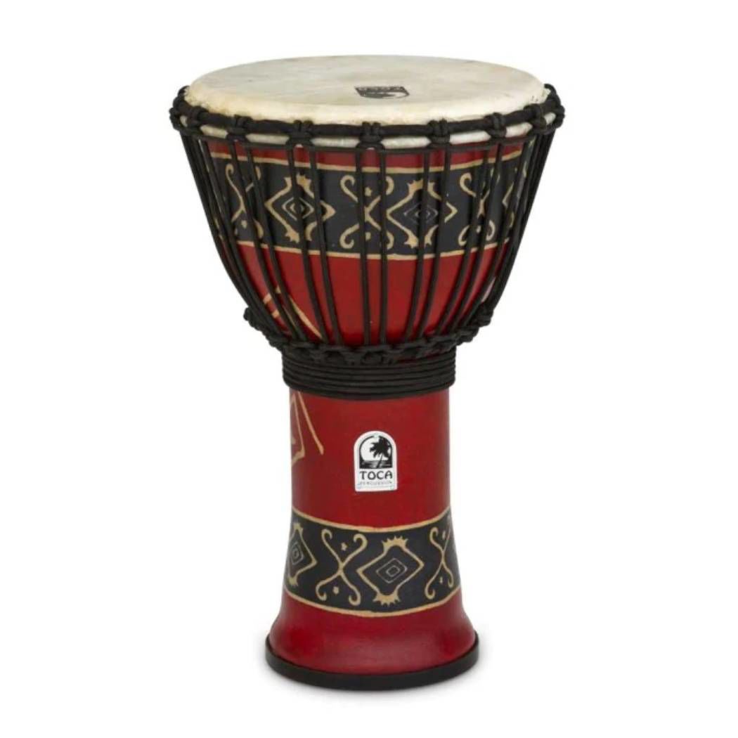 Toca Freestyle 2 Series Rope Tuned Djembe 9 in Bali Red