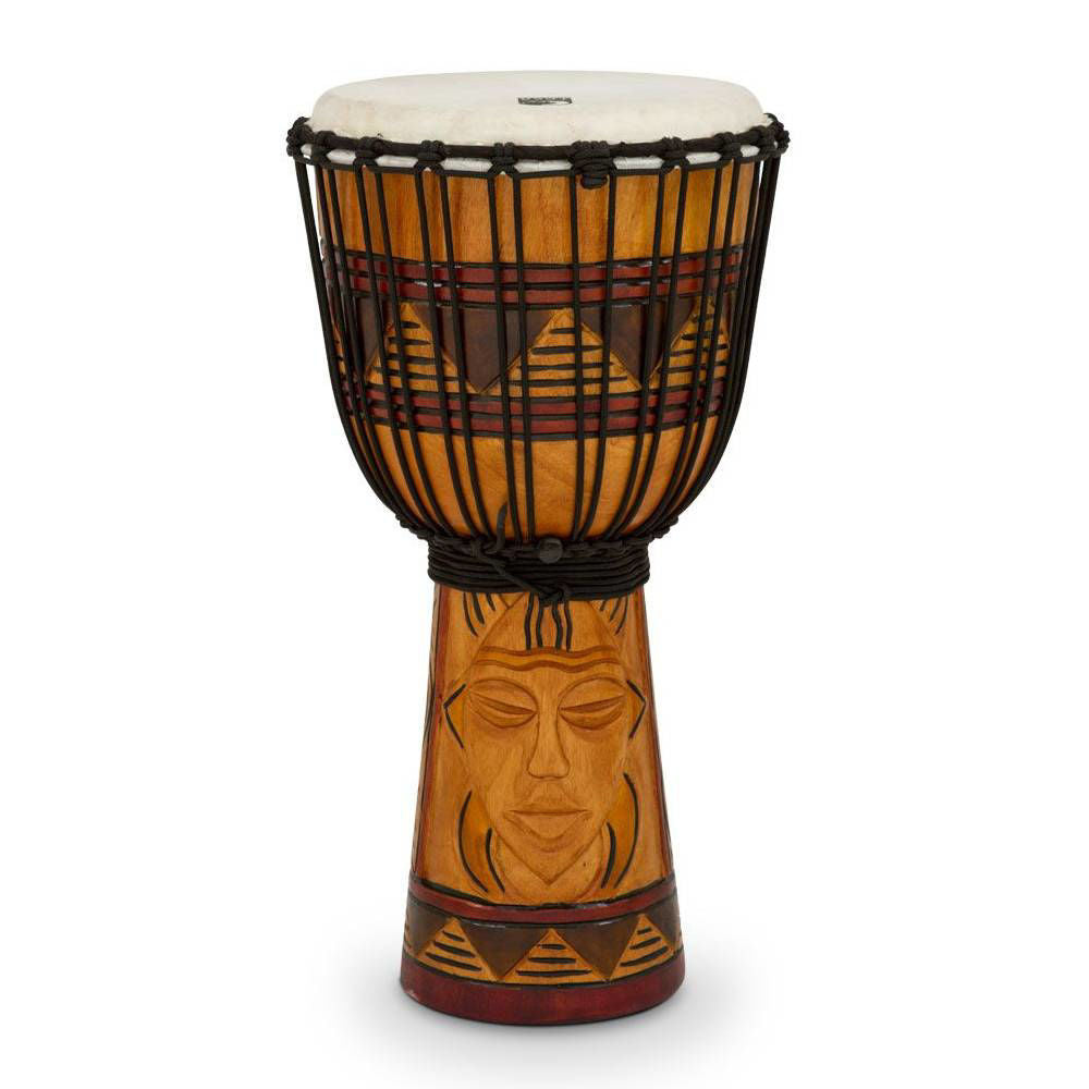 TOCA 10 INCH ROPE TUNED DJEMBE TRIBAL MASK