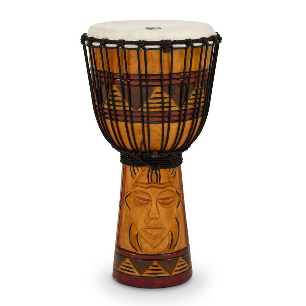 TOCA 10 INCH ROPE TUNED DJEMBE TRIBAL MASK