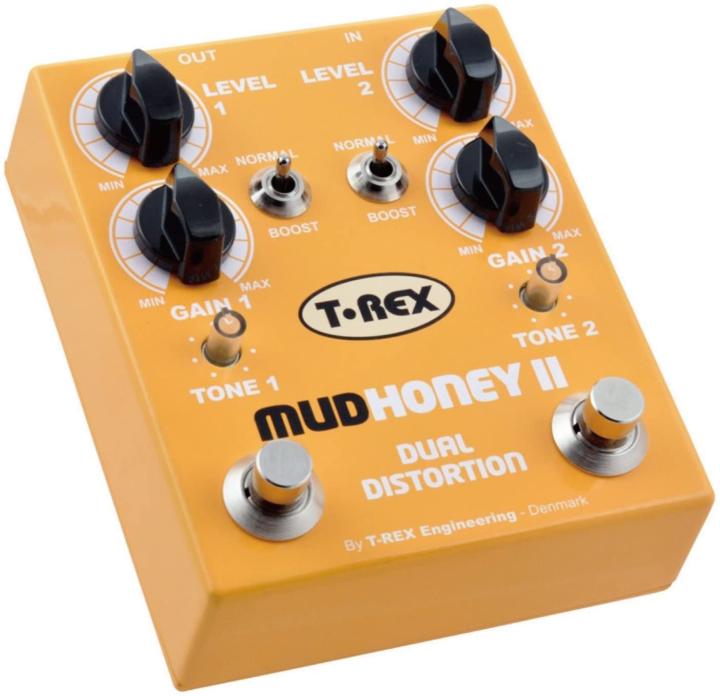 T-Rex Mudhoney II Dual Distortion/Fuzz Guitar Effects Pedal