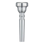 Yamaha TR11B4 trumpet mouthpiece showing a polished brass finish and ergonomic design for comfortable playing.