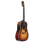 Maton Troubadour Dreadnaught acoustic guitar with a natural wood finish, steel strings, and a classic dreadnaught body shape.