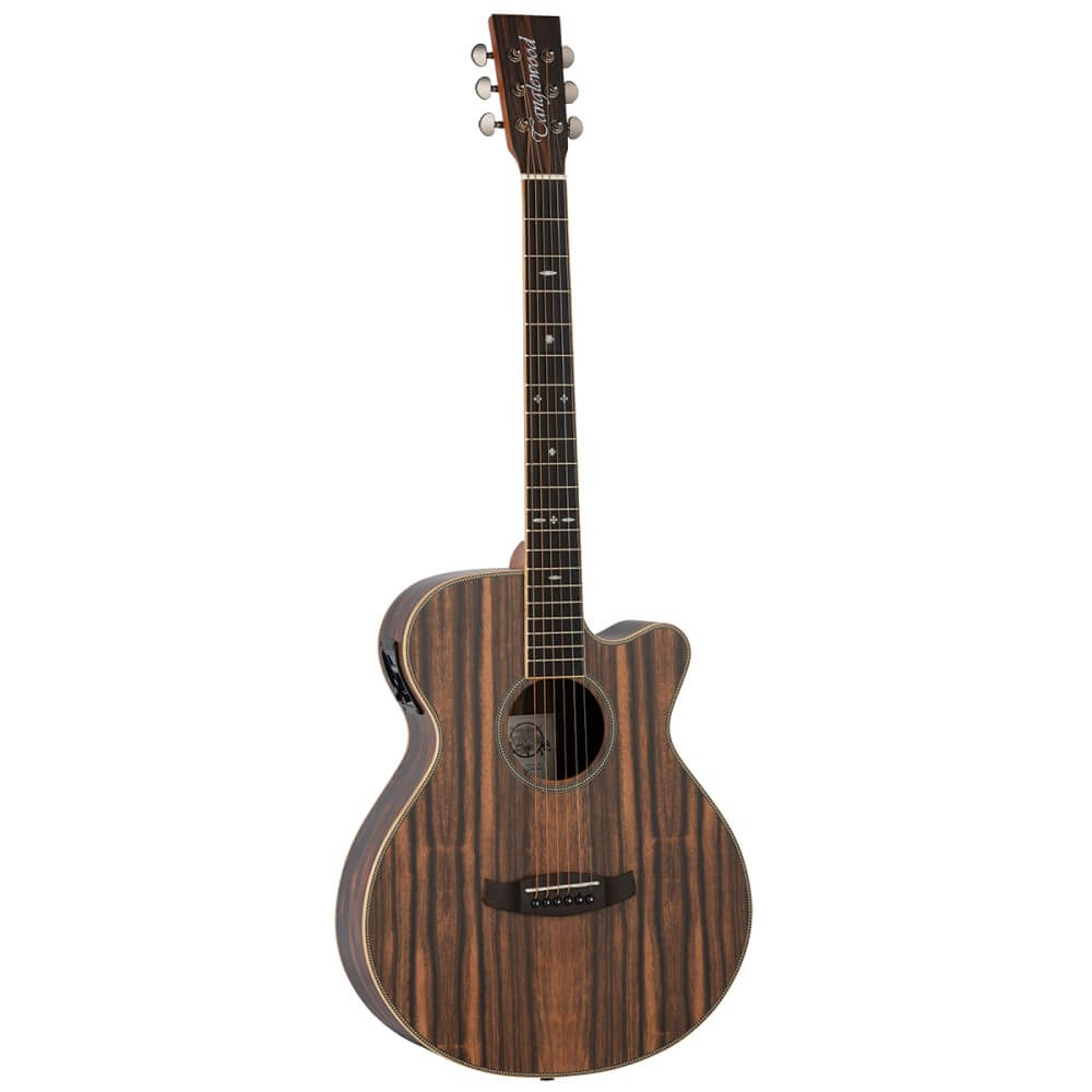 Tanglewood TRSFCEAEB Reunion Super Folk All Ebony Acoustic Guitar - Natural Satin Ebony - Preloved