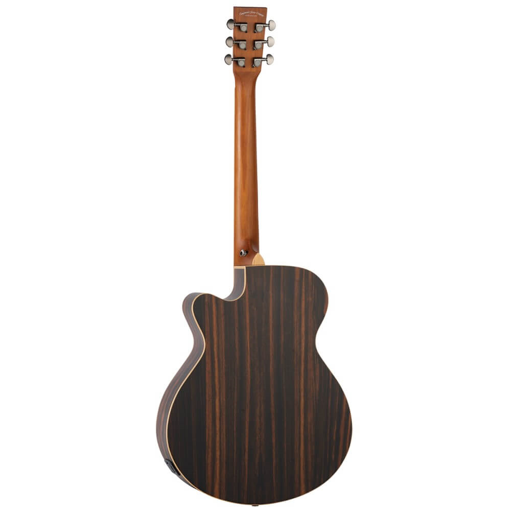 Tanglewood TRSFCEAEB Reunion Super Folk All Ebony Acoustic Guitar - Natural Satin Ebony - Preloved