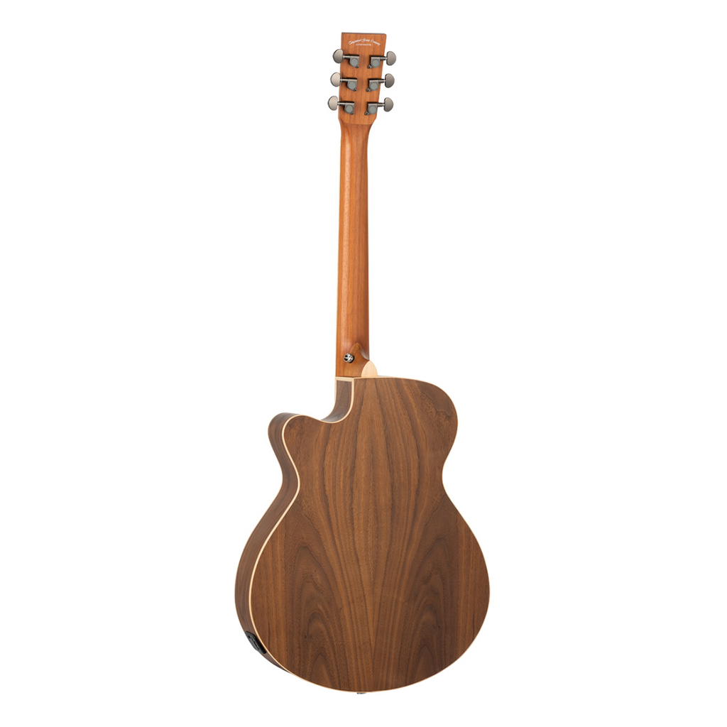 Tanglewood Reunion TRU4CE Super Folk Cutaway Acoustic Guitar in natural satin finish with cutaway body and steel strings.