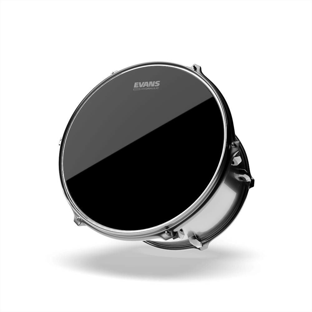 Evans Hydraulic Black Drum Head, 8 Inch