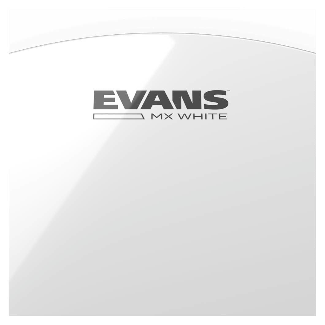 Evans MX White Marching Tenor Drum Head, 8 Inch