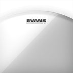 Evans 13-inch Genera G1 clear drum head, high-quality drum head for snare and tom drums, with a transparent surface and durable design.