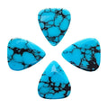 Timbertone Stone Tones Blue Dragon Skin Guitar Picks (4 Pack)