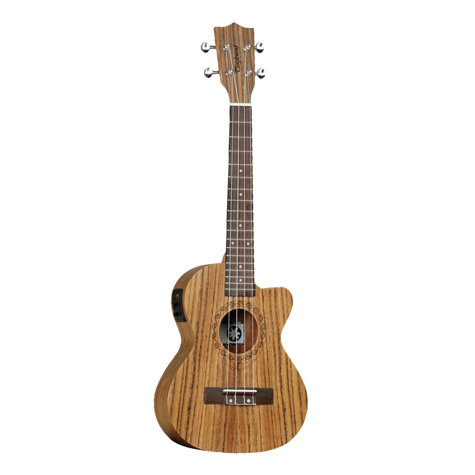 Tanglewood Tiare Tenor Ukulele with Pickup and Gig Bag - Natural Satin Figured Ovangkol