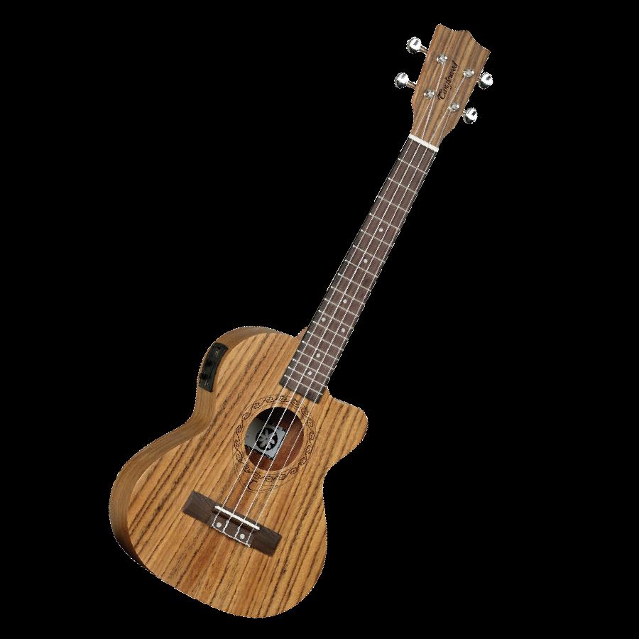Tanglewood Tiare Tenor Ukulele with Pickup and Gig Bag - Natural Satin Figured Ovangkol