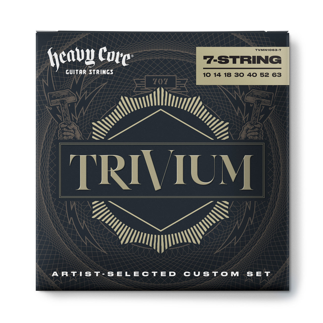 Jim Dunlop Trivium Heavy Core Custom Guitar Strings 10-63 7 String