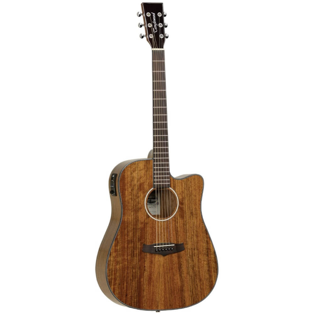 Tanglewood TW28CEXOV Winterleaf Exotic Dreadnought Acoustic Guitar with Pickup - Natural Gloss Ovangkol