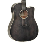 Tanglewood TW5BS Winterleaf Series Dreadnought Acoustic Guitar Cutaway with Pickup in Black Shadow Gloss
