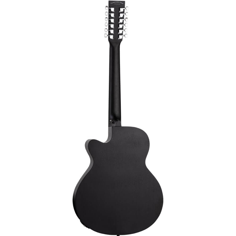 Tanglewood Blackbird TWBBSFCE12 Superfolk 12-String Cutaway Acoustic Guitar - Smokestack Satin