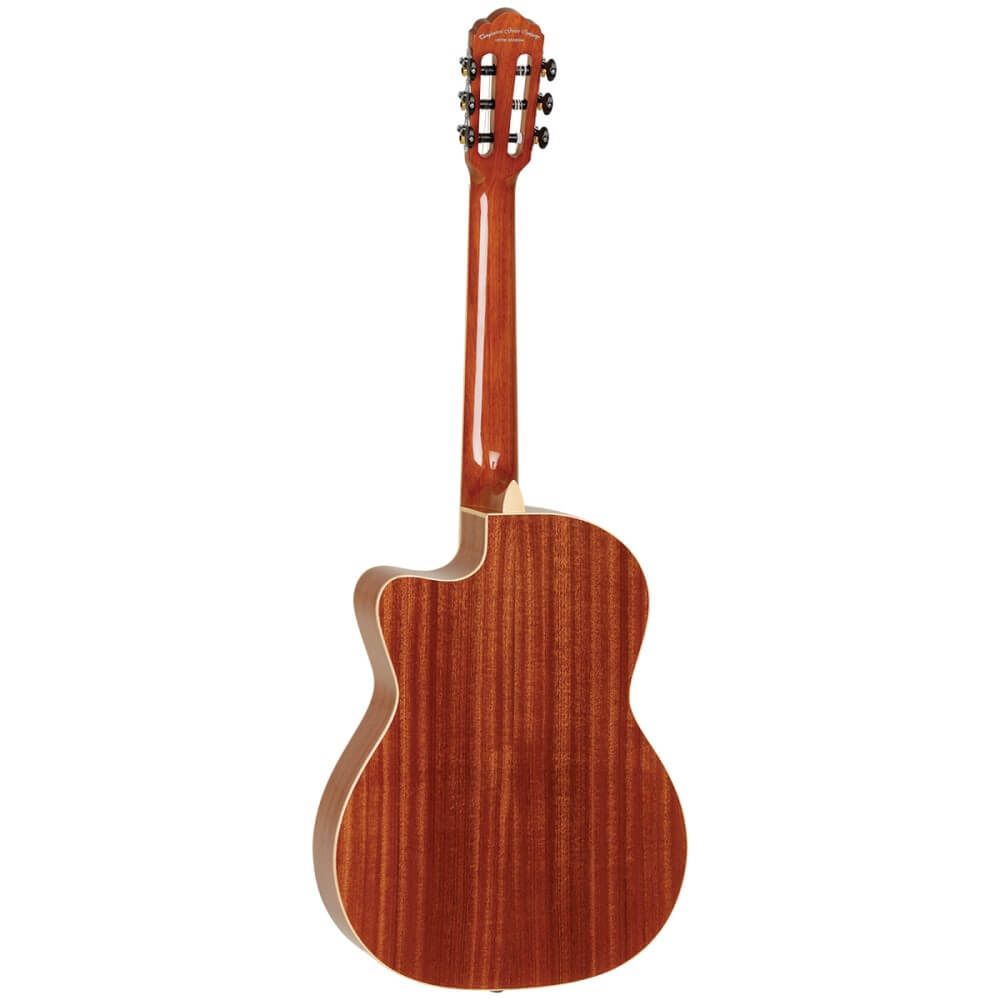 Tanglewood Enredo classical cutaway acoustic guitar with Fishman preamp, featuring a wood finish and detailed soundhole rosette.