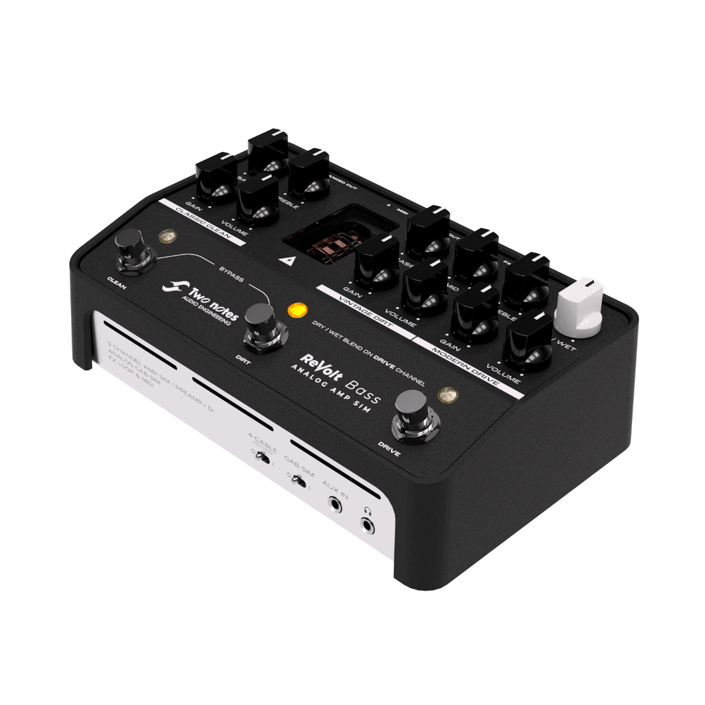 Two Notes Revolt Bass 3-Channel Pedal Format Bass Amplifier