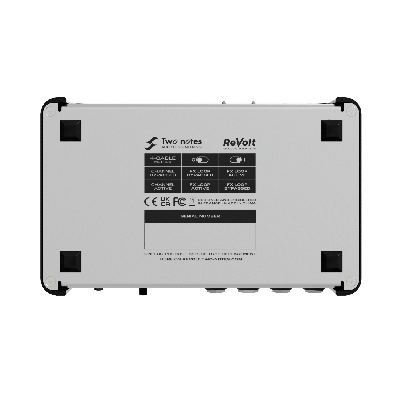 Two Notes Revolt 3-Channel Pedal Format Guitar Amplifier