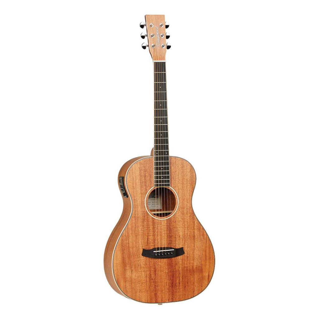 Tanglewood TWUPE Union Series Parlor Acoustic Guitar with Solid Top, Pickup