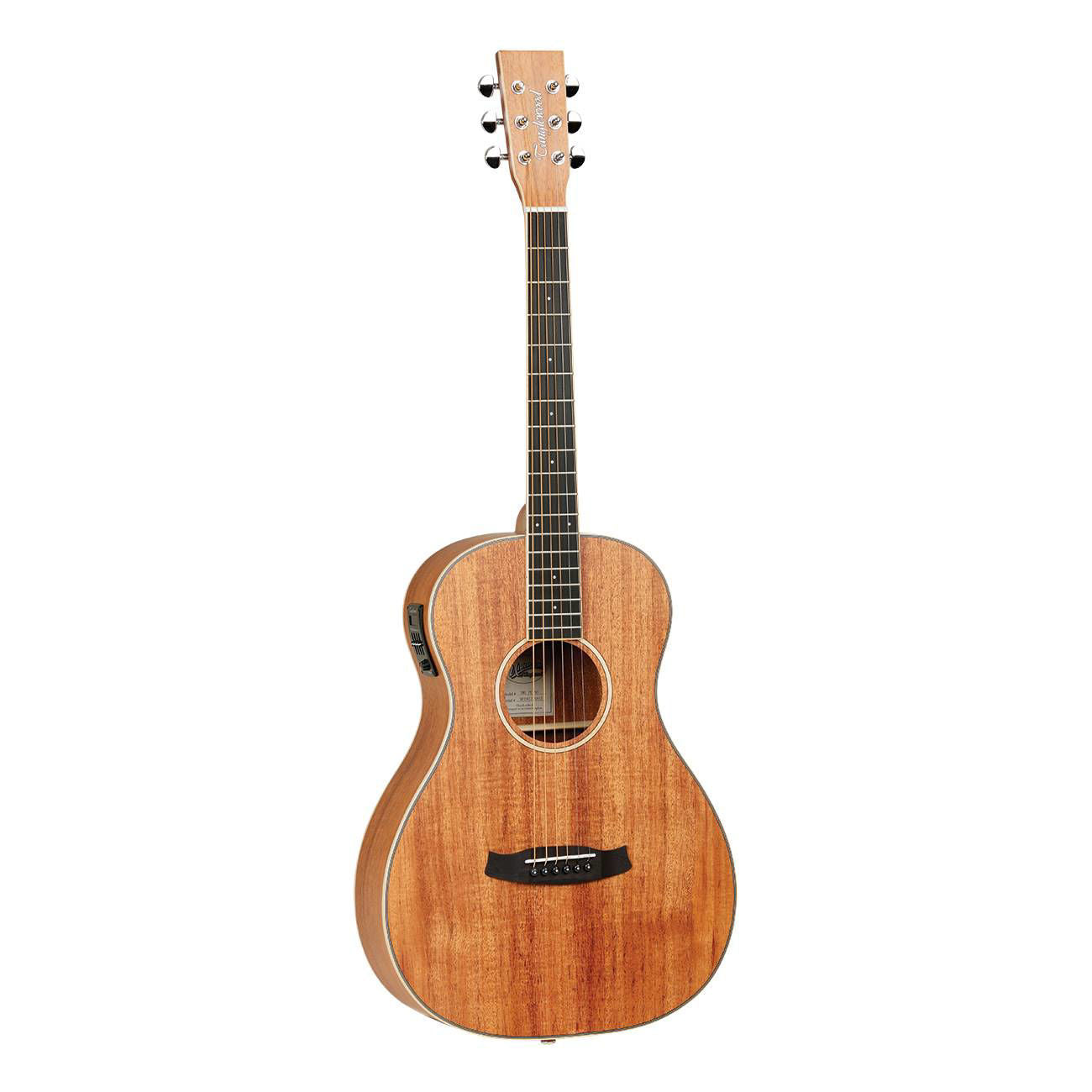 Tanglewood TWUPE Union Series Parlor Acoustic Guitar with Solid Top, Pickup