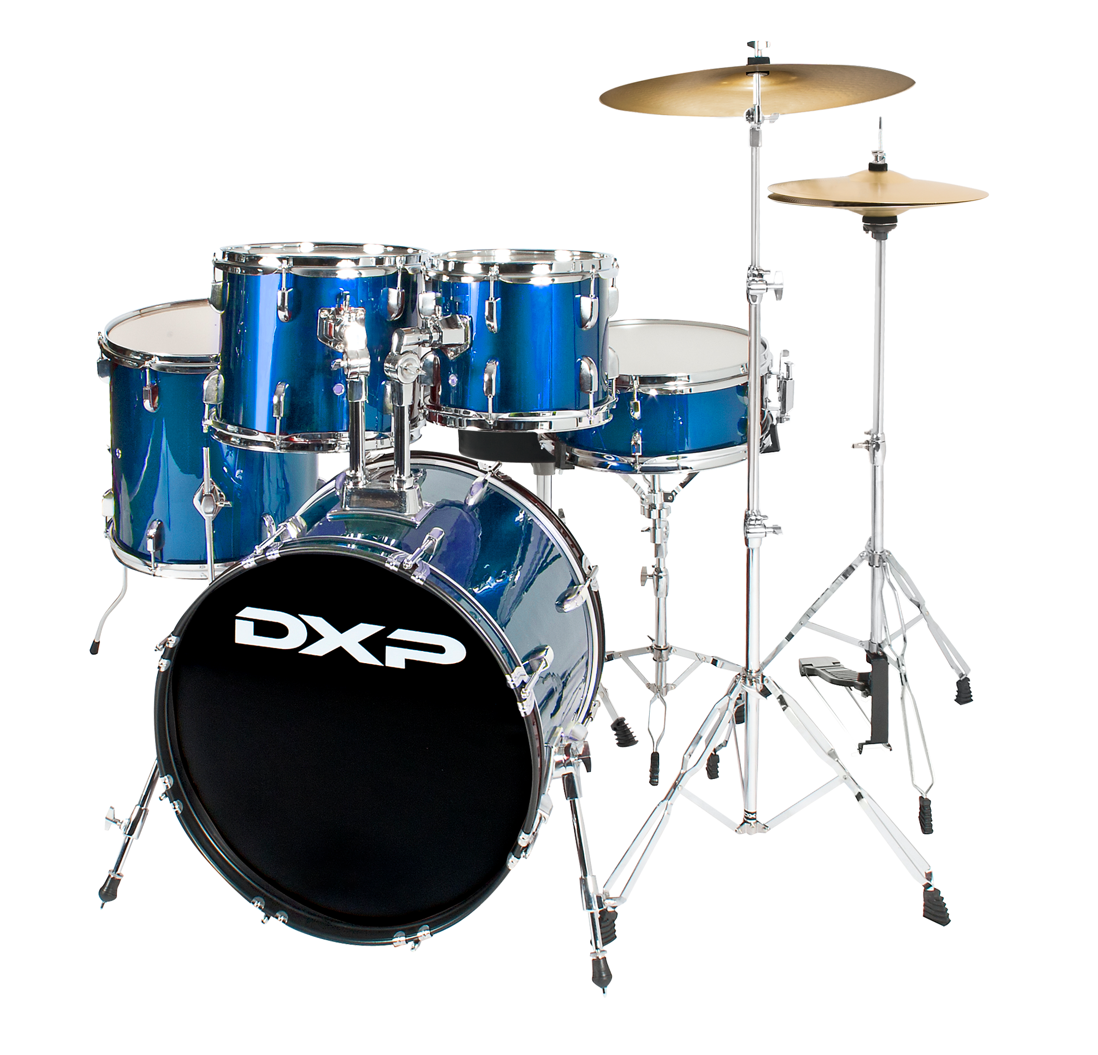 DXP TX06PMBL Fusion 20 Series Drum Kit Package - Midnight Blue