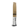 Promark Forward 2B Lacquered Hickory Wood Tip Drumsticks - 4 Pack