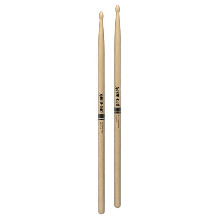 Promark Forward 5A Lacquered Hickory Wood Tip Drumsticks - 4 Pack
