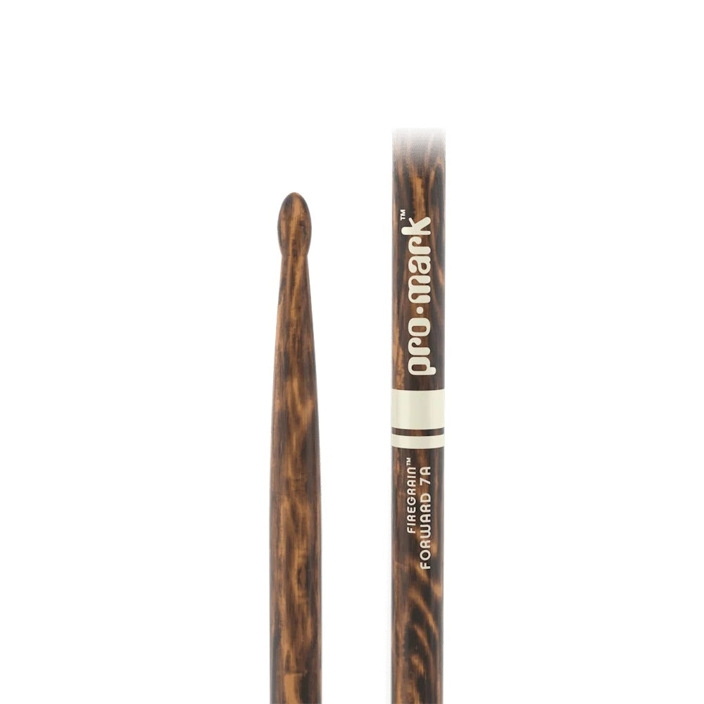 ProMark Classic 7A FireGrain drumsticks with wooden tips, suited for drummers, shown on a plain background.