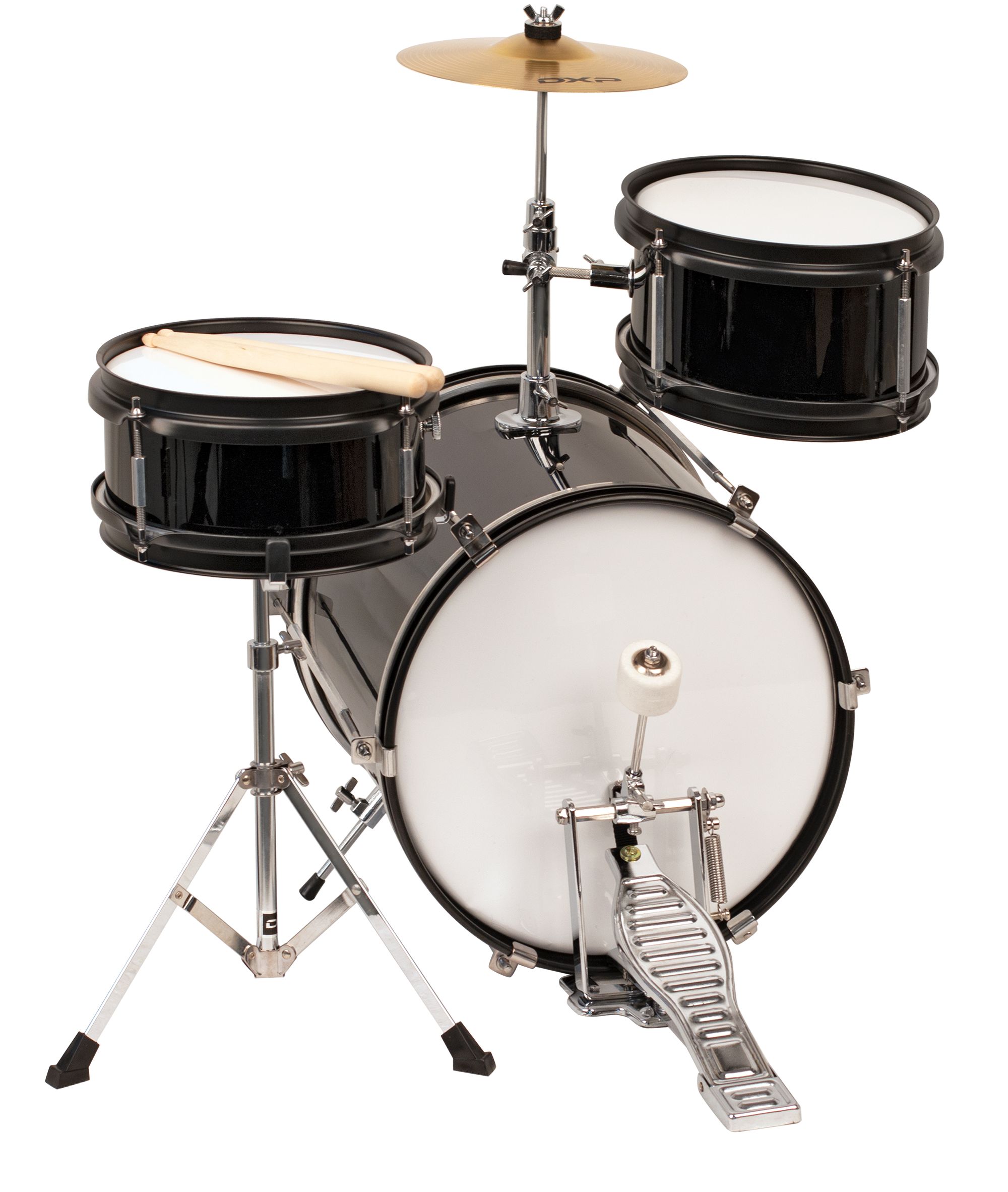 DXP Junior Series 3-piece Drum Kit - Black (TXJ3BK)