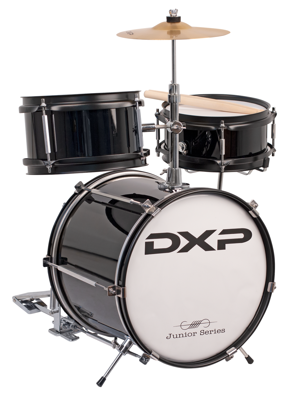 DXP Junior Series 3-piece Drum Kit - Black (TXJ3BK)
