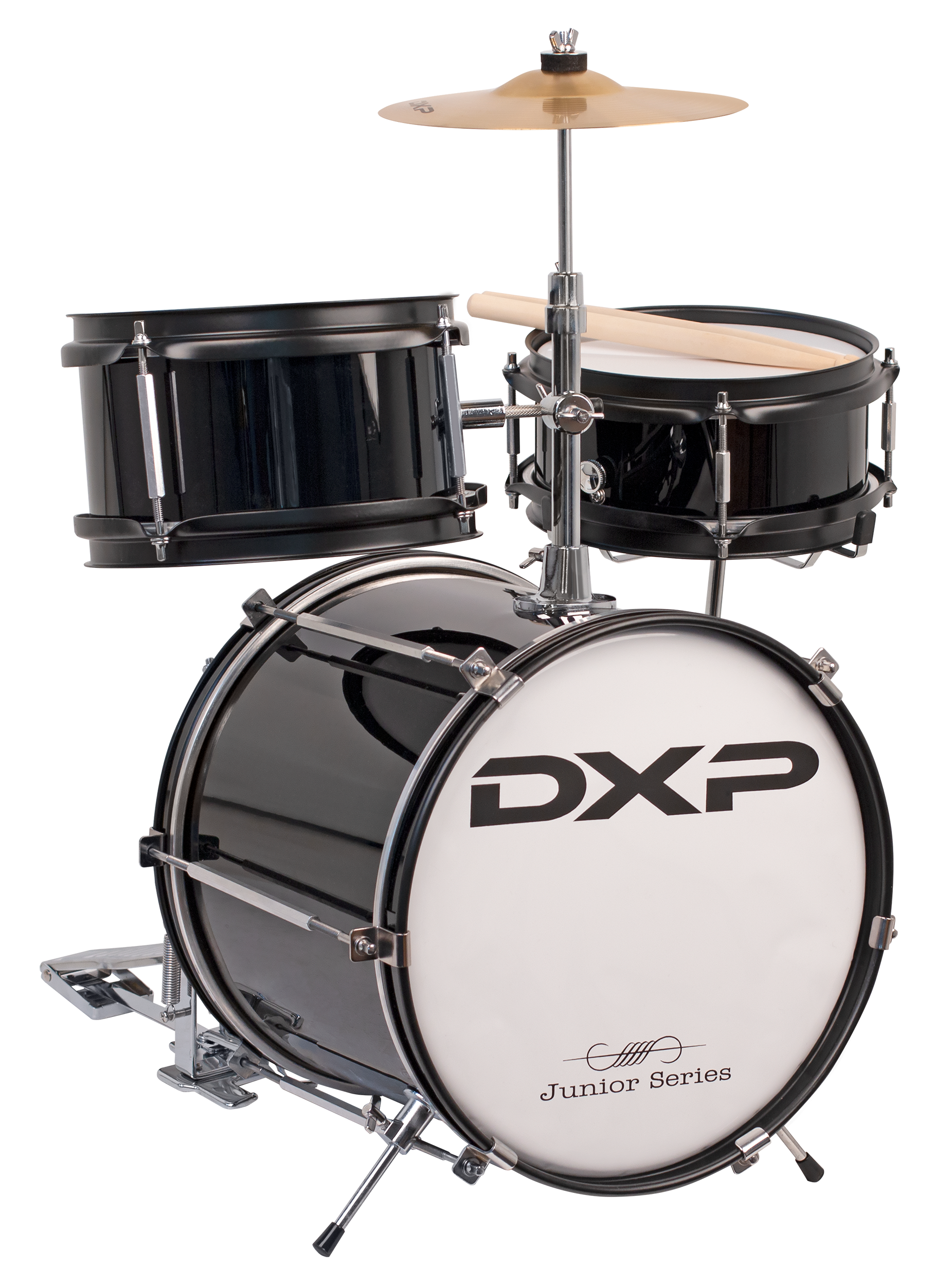 DXP Junior Series 3-piece Drum Kit - Black (TXJ3BK)